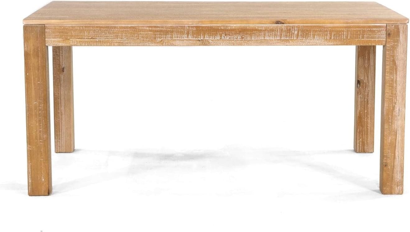Montauk Solid Wood 63" Dining Table with a Driftwood Finish - Image 3