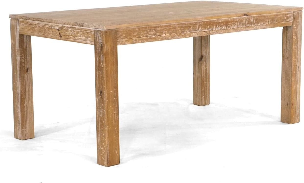 Montauk Solid Wood 63" Dining Table with a Driftwood Finish - Image 4