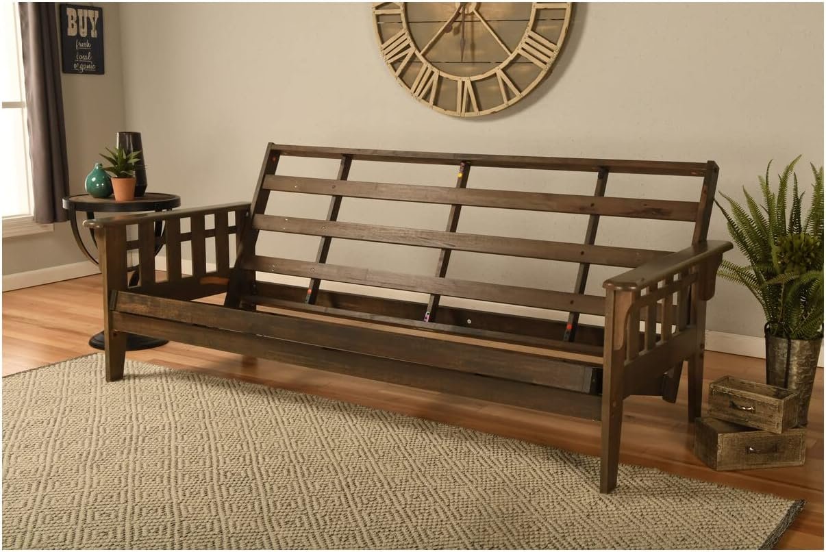 Kodiak Furniture Tucson Full Size Futon Frame, Rustic Walnut - Image 2