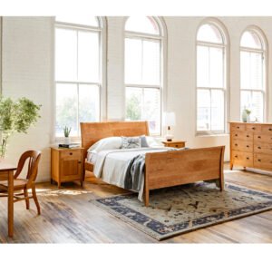 Contemporary Sleigh Bed