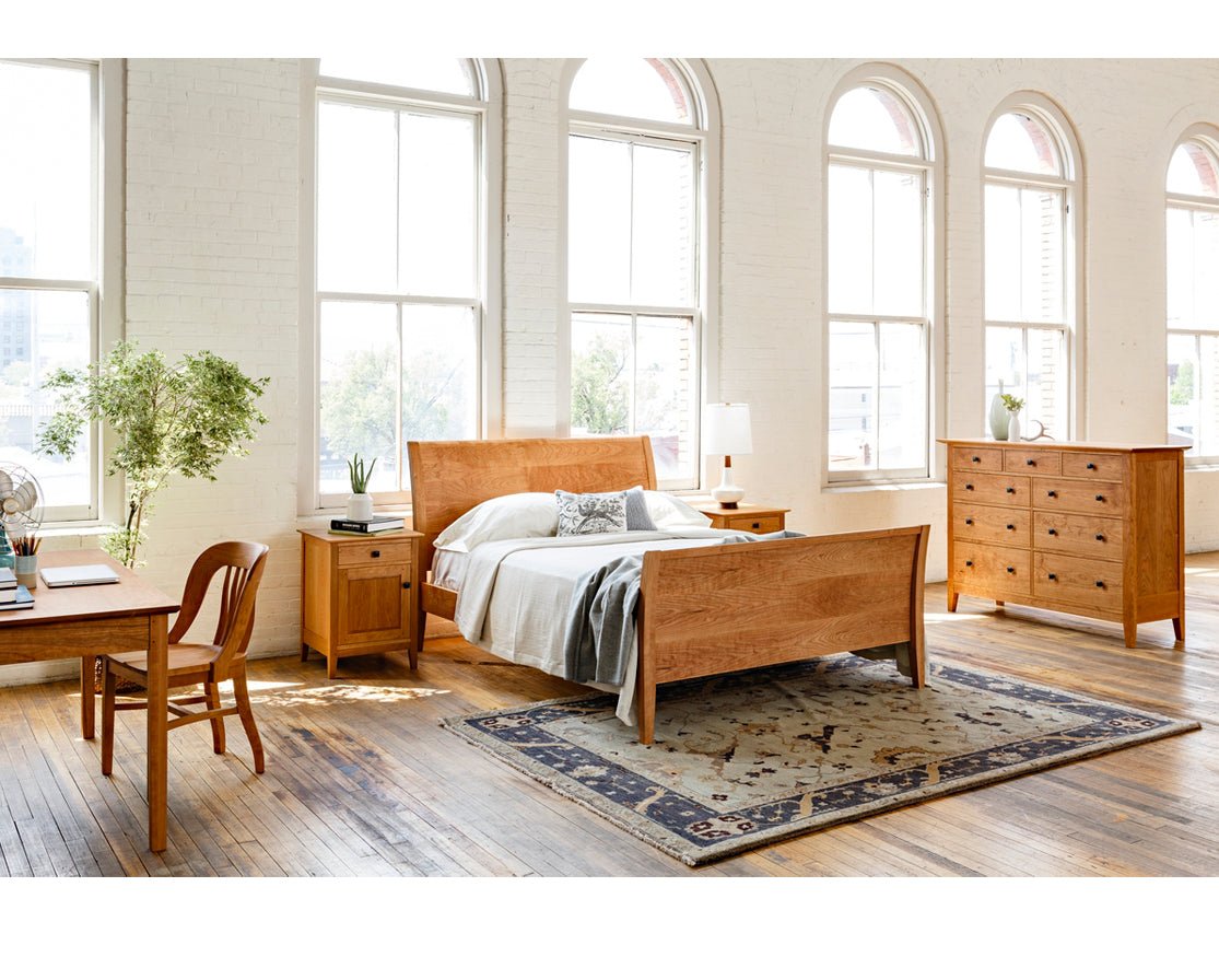 Contemporary Sleigh Bed